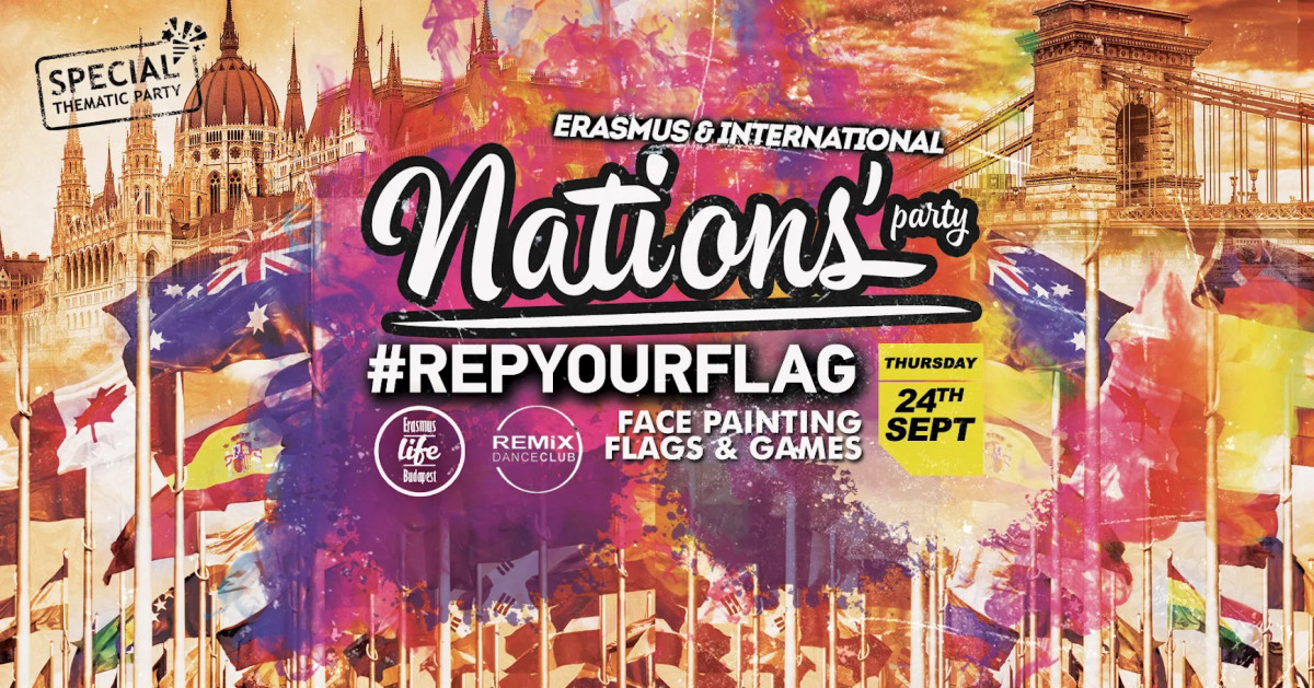 All-Erasmus Nations' FLAG PARTY by ELB â Remix Club â 24th Sept