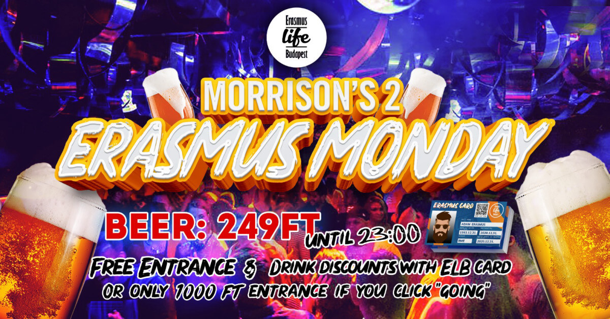 Erasmus Monday by ELB â 0.6⏠Beer